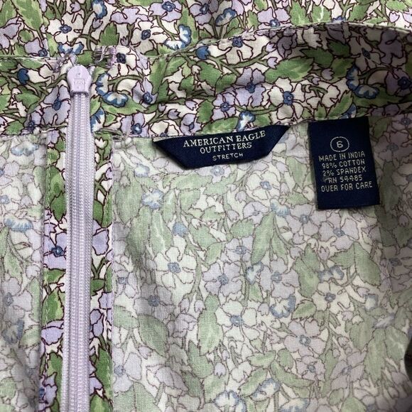 AMERICAN EAGLE, Stretch,Paisley,Retro, Mini Skirt‎ - Picture 11 of 14